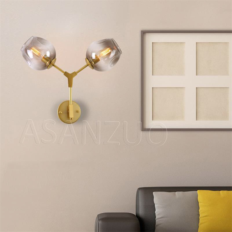 This American Vintage Loft Double Heads Wall Light