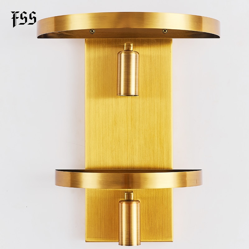 Luxury Glass Rod Modern Gold Bedside Wall Sconce Lamp