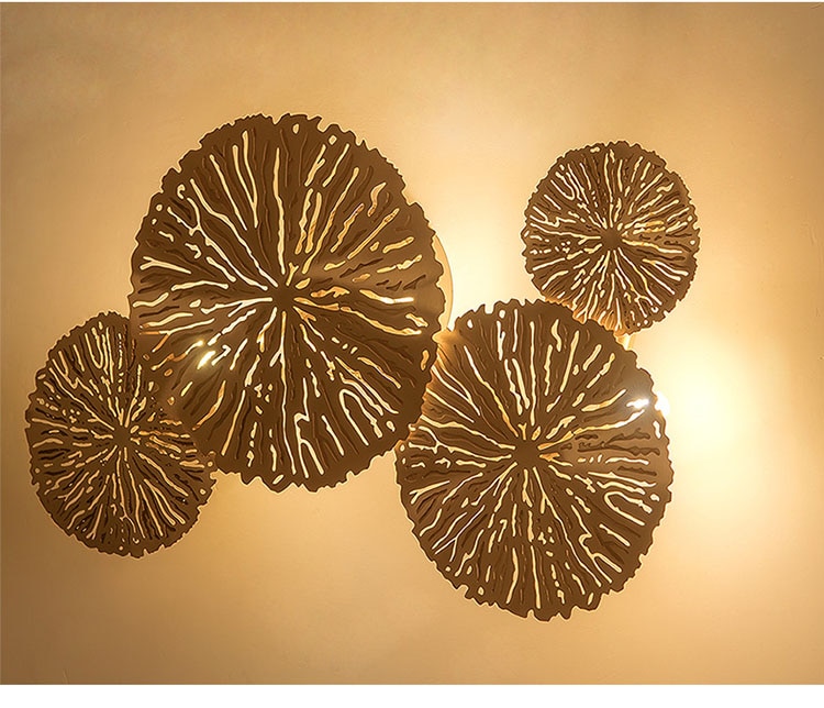 Gold Luxury Wall Lamp Background Home Indoor Living Room Bedroom Creative Fashion Lighting Modern Glass Ball 2 2