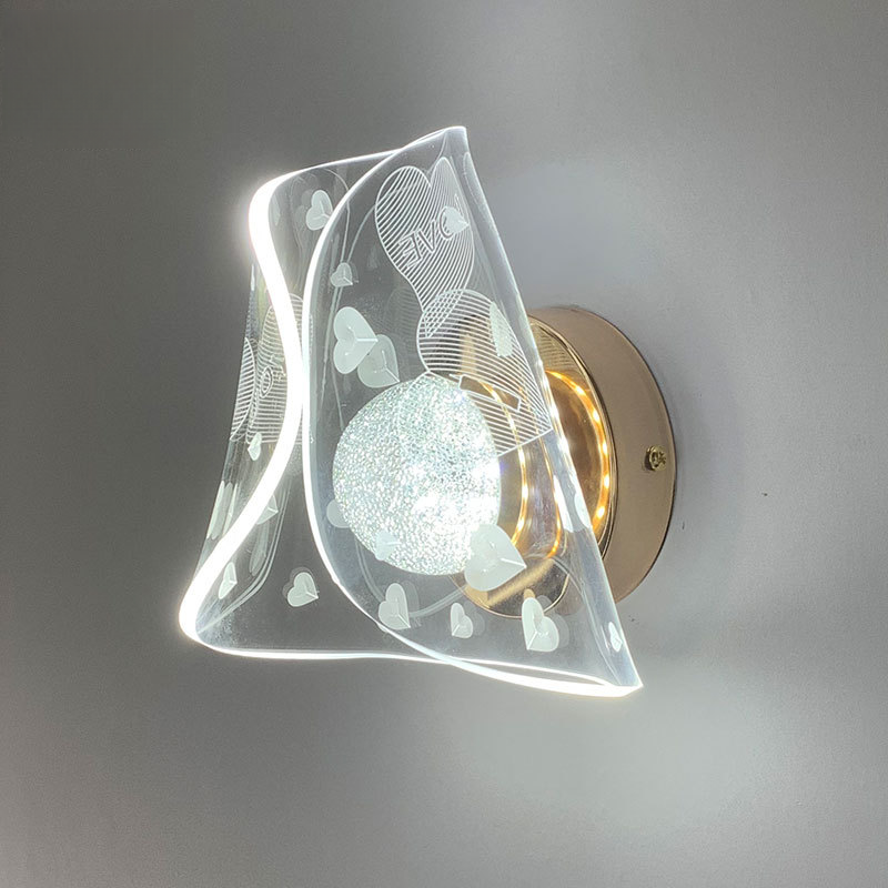 N-Lighten Acrylic Wall Lamph Which is Illuminate Your Space with Elegance and Brilliance for Bedsice Bedroom Livingroom