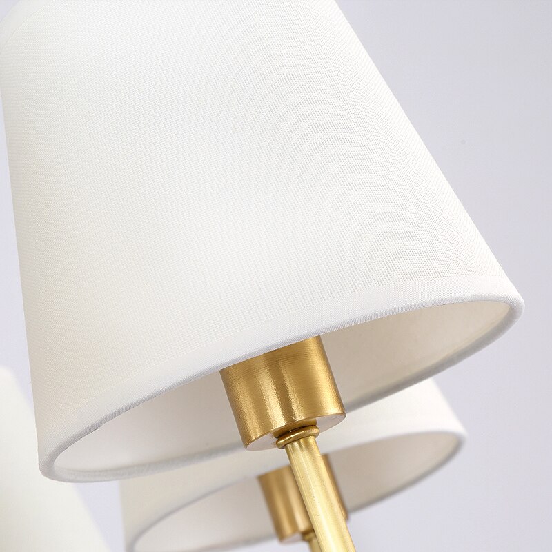 Wall Lamp European Italian style Golden Color and White Shade