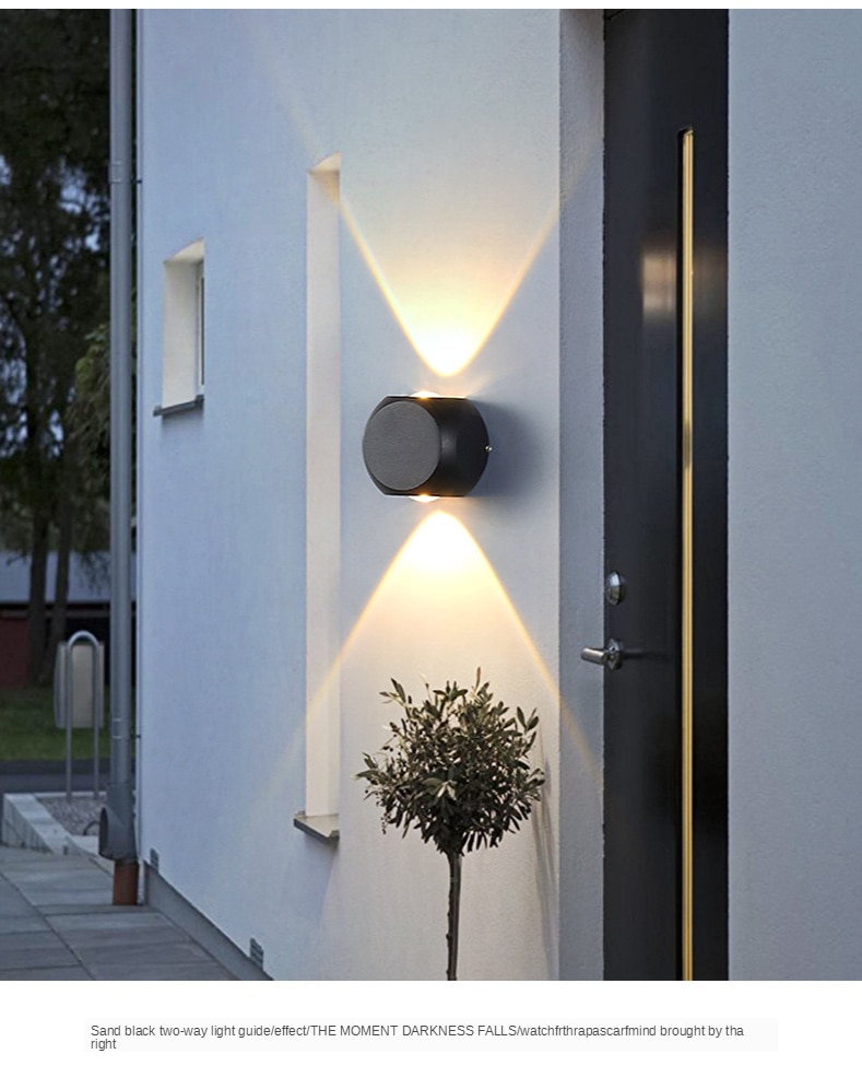 Wall Lamp Luminous Lighting Decoration Balcony Aisle Corridor Garden Wall Lamp Outdoor Waterproof up and Down IP65 LED Dice Type (NL-4004)