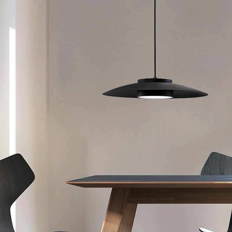 Modern Simple Design D30cm Aluminium and Metal 12W LED Pendant Light Fixture For Kitchen Dinning Room 1 1