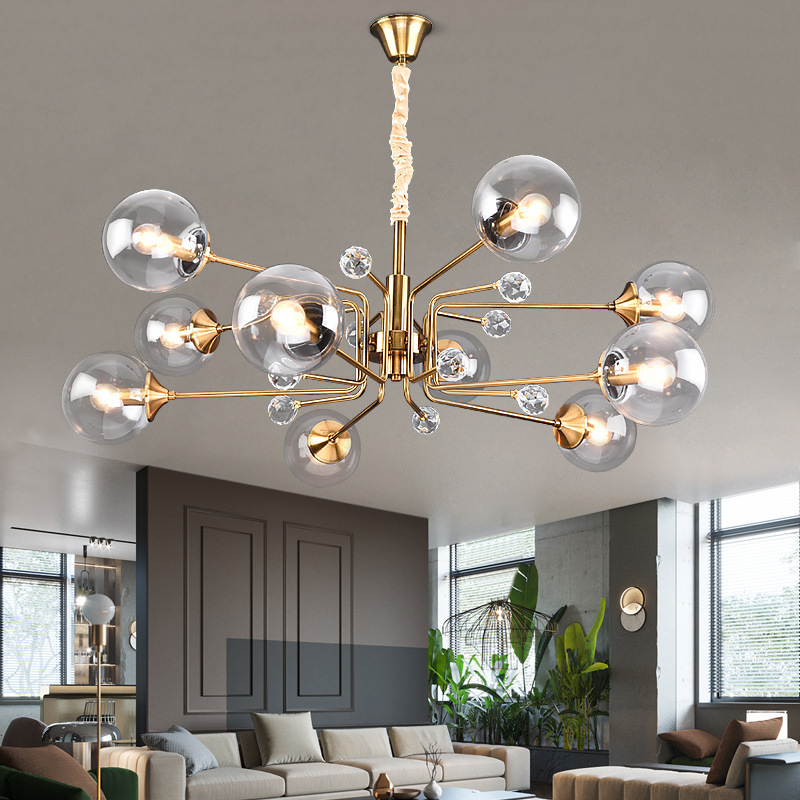 Nordic postmodern bedroom creative living room chandelier
