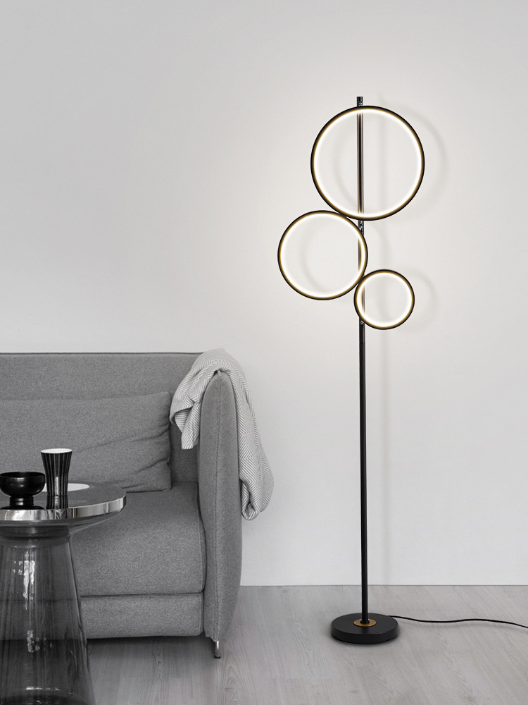 Living room floor lamp minimalist style Nordic creative study bedroom bedside vertical atmosphere sofa corner led lamp