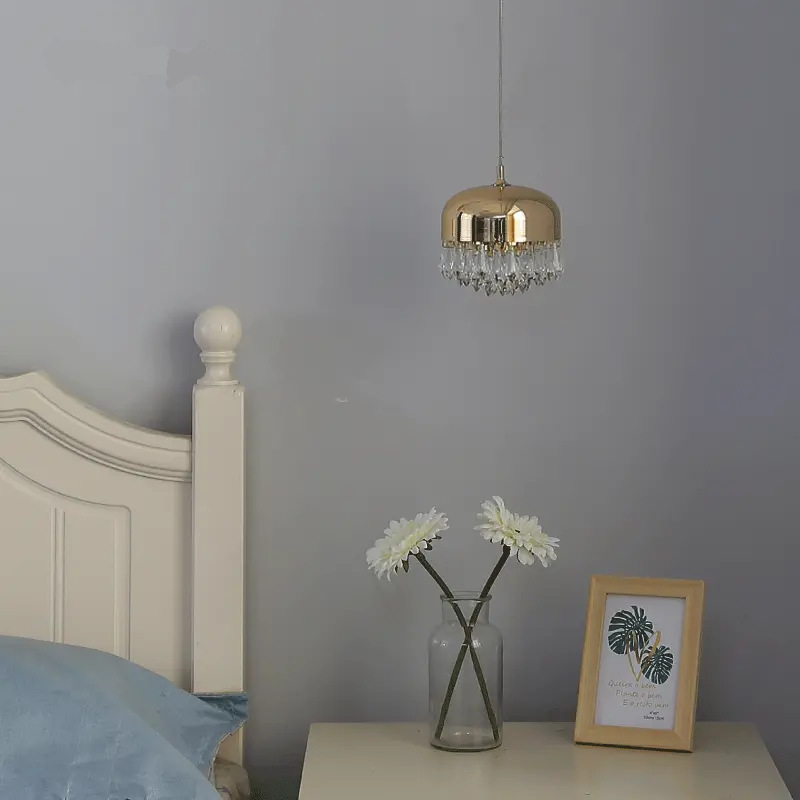 N-Lighten New Modern luxury Gold/Black Finish Crystal chandelier For Livingroom bedroom bedside