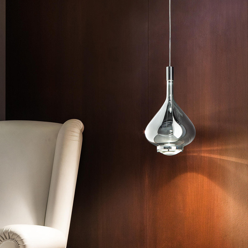 Nordic post-modern minimalist glass single-head chandelier restaurant cafe homestay showroom designer cross-border lighting