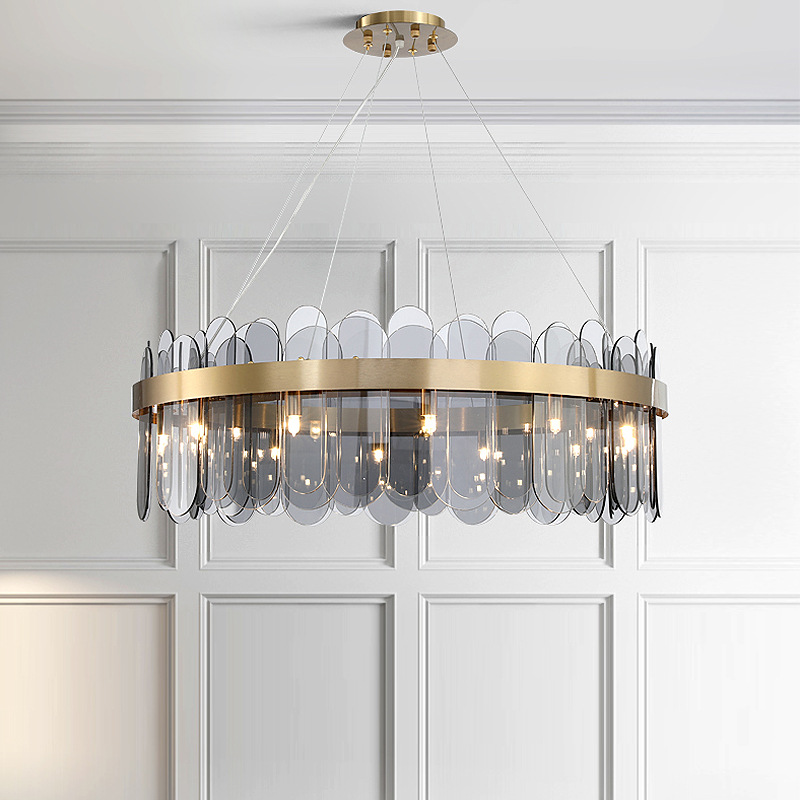 luxury crystal modern minimalist living room hanging-600mm