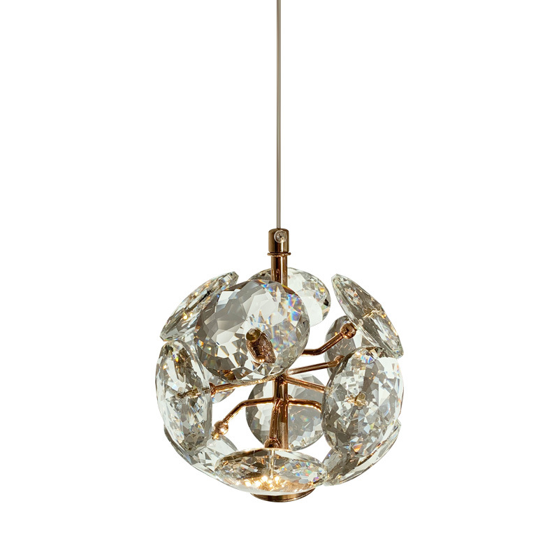 Modern style crystal LED Crystal Ball Pendant Hanging lamp for Bedroom Living Room