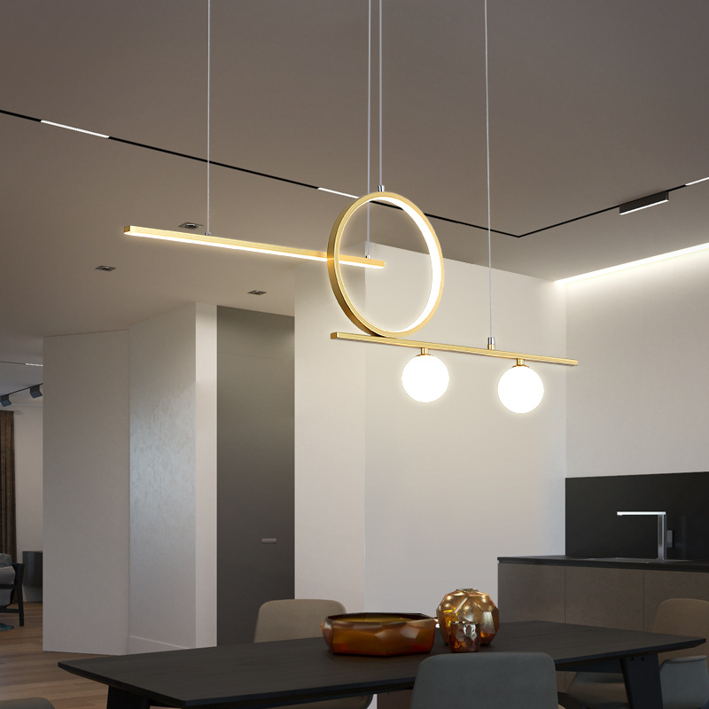 Nordic modern minimalist restaurant chandelier office study creative chandelier