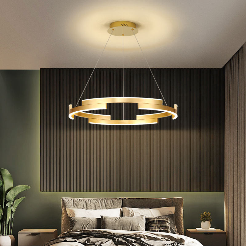 Bedroom chandelier light luxury master bedroom lamp modern minimalist Italian living room chandelier