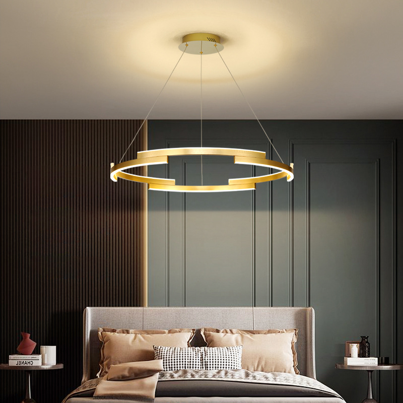Bedroom chandelier light luxury master bedroom lamp modern minimalist Italian living room chandelier