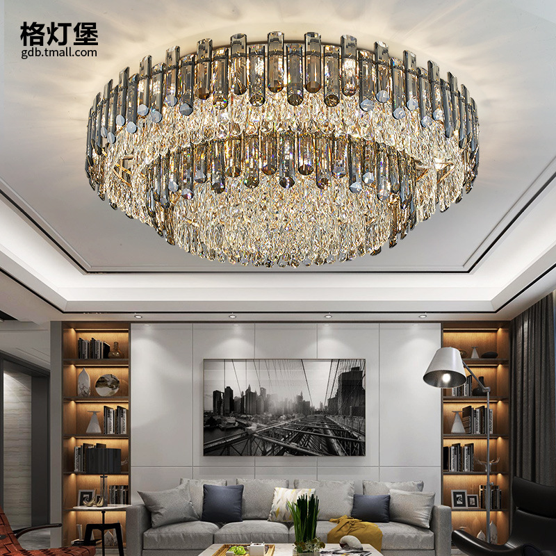 Living room ceiling lamp chandeler round crystal lamp chandelier