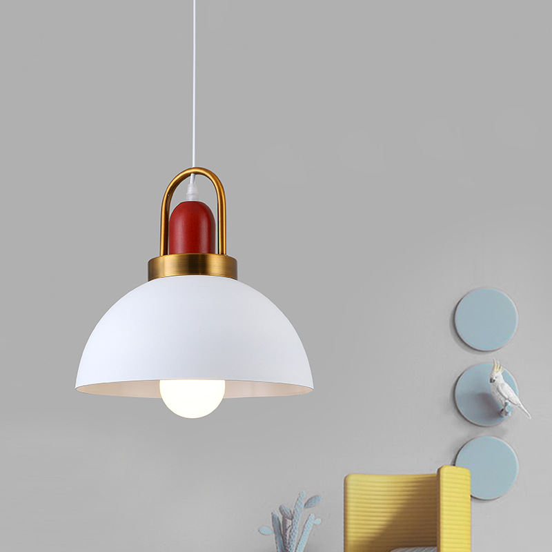 Light luxury bedside pendant lamp master bedroom modern minimalist Single head pendant lamp