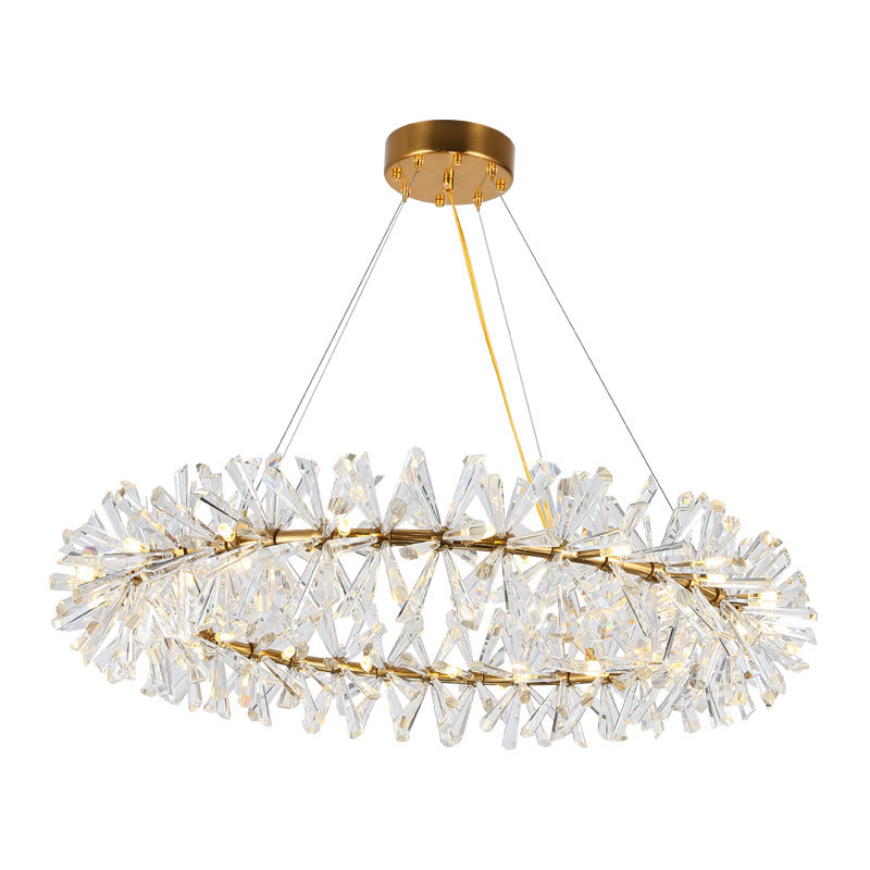 Postmodern light luxury living room lamp creative restaurant bedroom room crystal chandelier