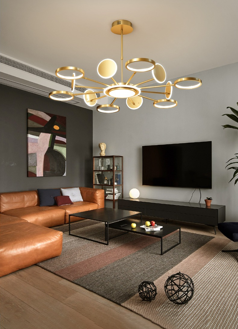 Living room chandelier simple modern atmosphere creative dining room bedroom lighting Nordic style chandelier