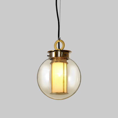 Modern minimalist bedroom living room bedside rustic LED pendant lamp by N-LIGHTEN
