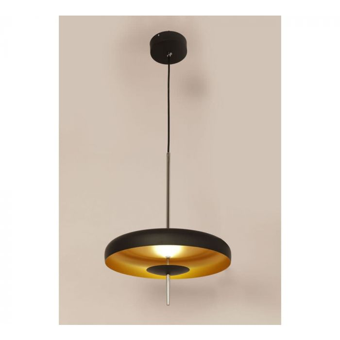 Italian disc black golden modern minimalist pendant lamp