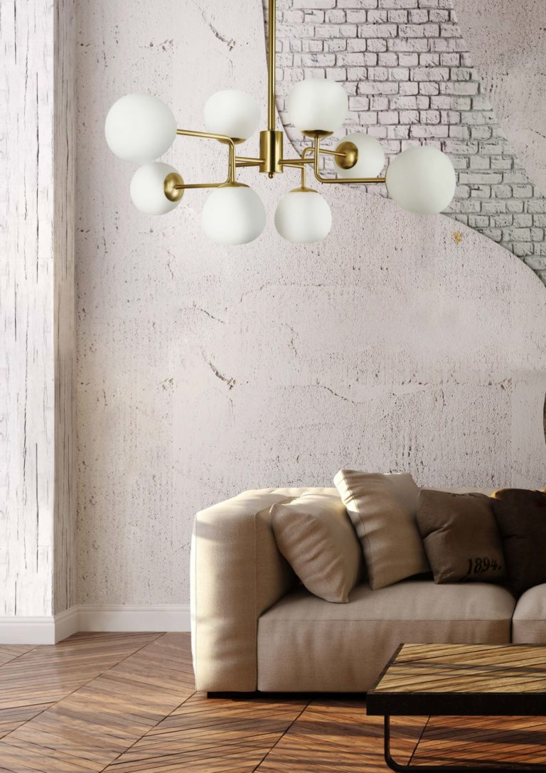 Modern Nordic Magic Beans E27 Black Gold LED Living Room Chandelier Lighting For Bedroom Dining Room Study Home Lamps Indoor Light