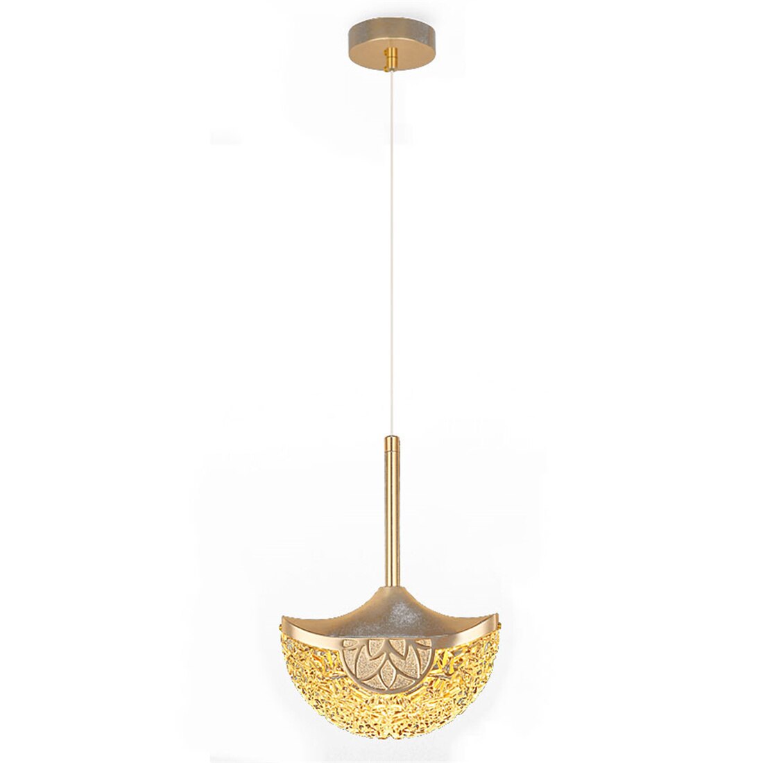 Postmodern Gold Acrylic Led Pendant Lights Hotel Loft Bedroom Dining Table Bedside livingroom single head