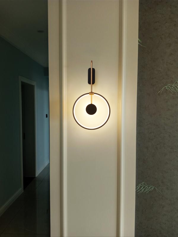 Acrylic Wall Lamp with LED Ring for bedroom and living room