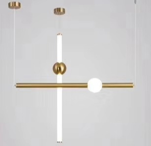 Modern Style Nordic horizontal Vertical line LED Pendant lamp for living room bedside dinning