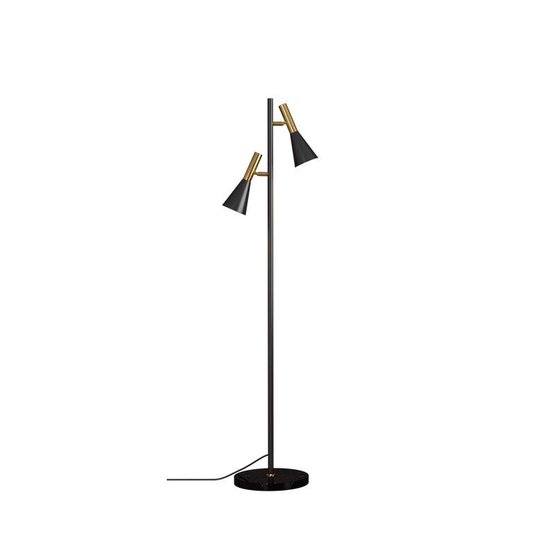Double Head Floor lamp with Twin Shades