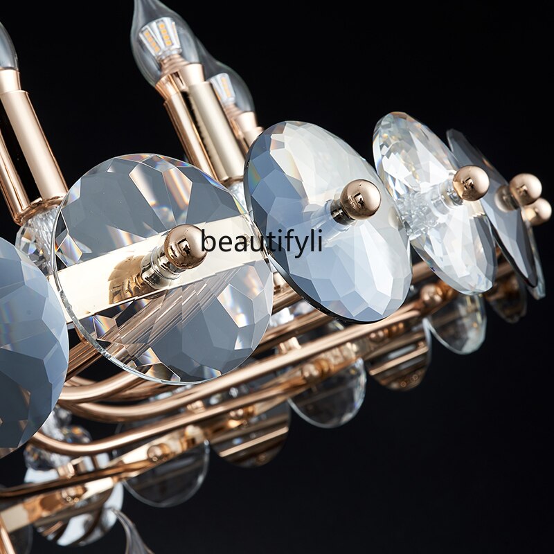Post-Modern light luxury crystal living room chandelier restaurant chandelier