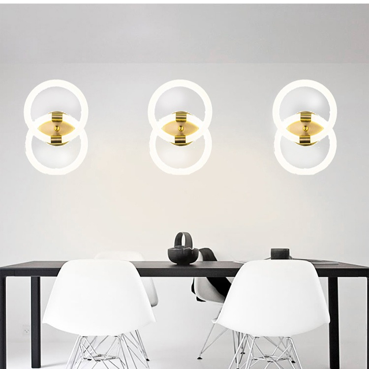 modern Simple Design D30cm Aluminium and Metal wall light