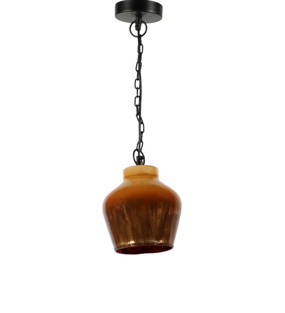 N-Lighten Jieun Coffee Glass Single Hanging Light