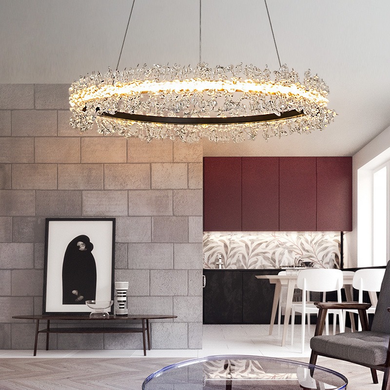 Modern LED Ceiling Light Fixture,Light luxury crystal Chandelier