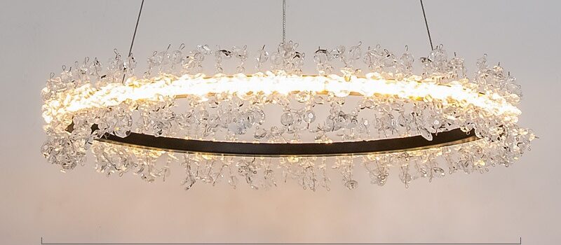 Light Round Brown Body Modern LED Chandeliers