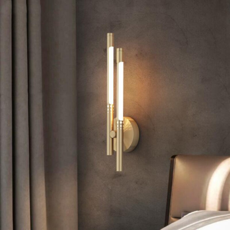 Modern mobile wall lamp fashionable simplicity gold brass for living room bedroom corridor corridor bed sconce wall light