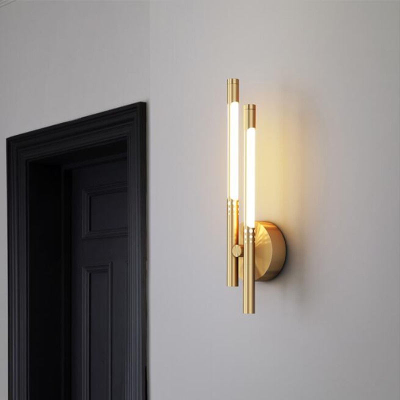 Modern mobile wall lamp fashionable simplicity gold brass for living room bedroom corridor corridor bed sconce wall light